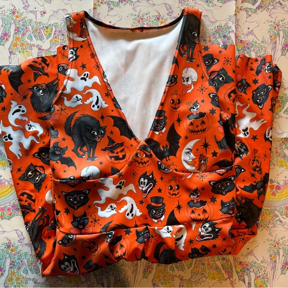 BlackMilk Trick or Treat Pumpkin Marilyn Dress - Picture 4 of 8